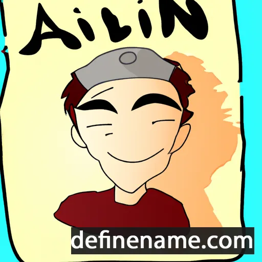 cartoon of the name Ajlin