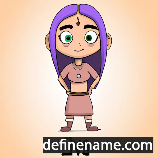 cartoon of the name Ajna