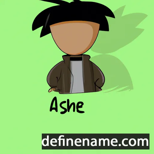 cartoon of the name Ajshë