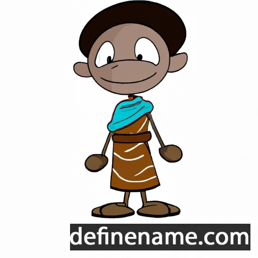 cartoon of the name Ajumuo