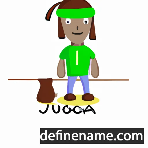 cartoon of the name Ajuoga