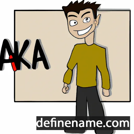 cartoon of the name Aka