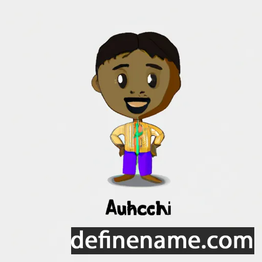 cartoon of the name Akachukwu