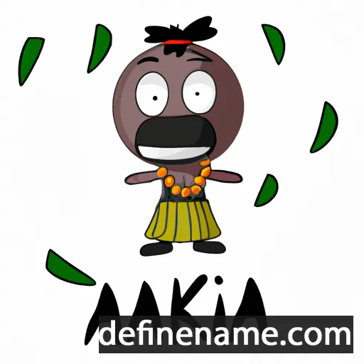 cartoon of the name Akaka