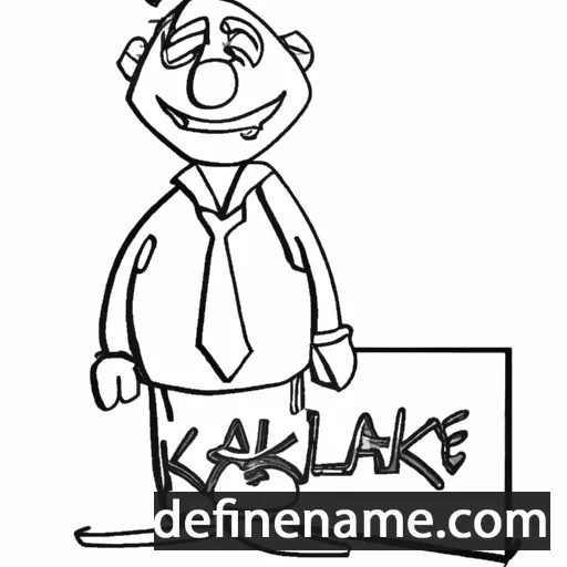 cartoon of the name Akale-work