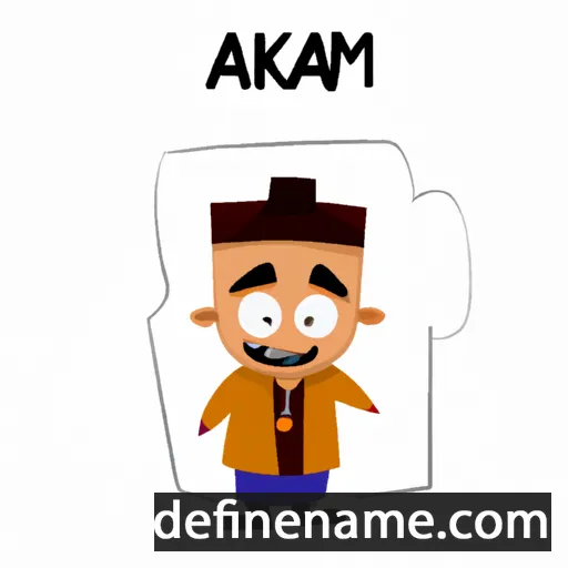 cartoon of the name Akam