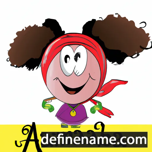 cartoon of the name Akammboñaa