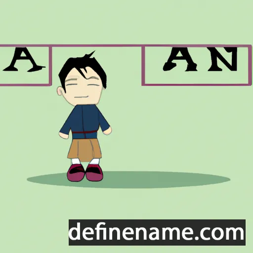 cartoon of the name Akan