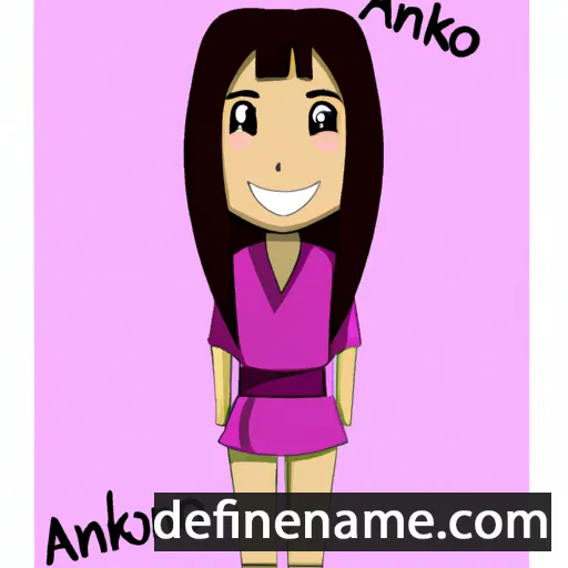 cartoon of the name Akano