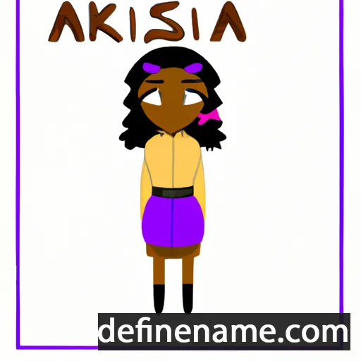 cartoon of the name Akasia