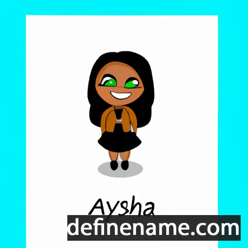 cartoon of the name Akaysha