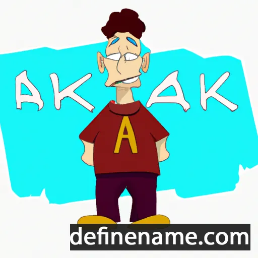 cartoon of the name Akaz