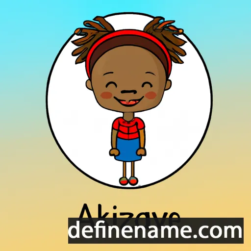 cartoon of the name Akaziwe