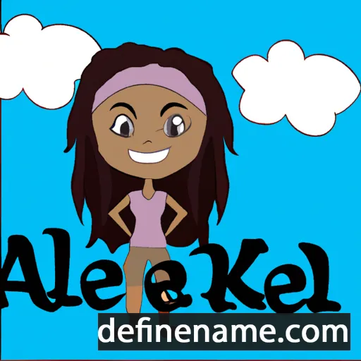 cartoon of the name Akeelah