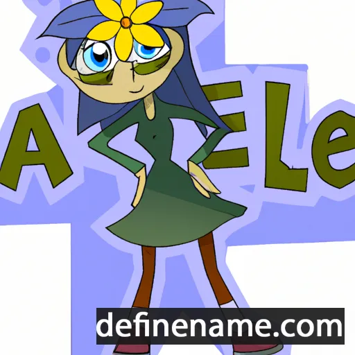 cartoon of the name Akelei