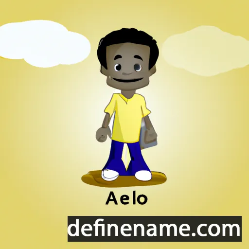 cartoon of the name Akello