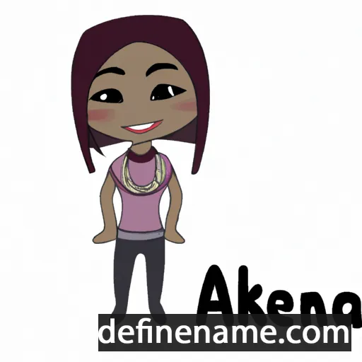 cartoon of the name Akena