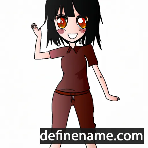 cartoon of the name Akico