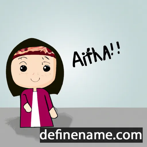 cartoon of the name Akifah