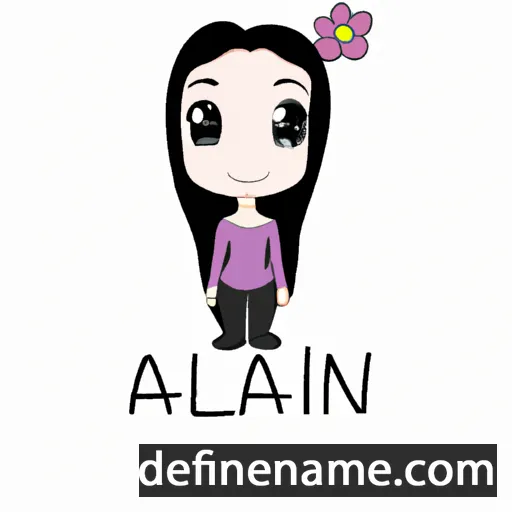 cartoon of the name 'Alani