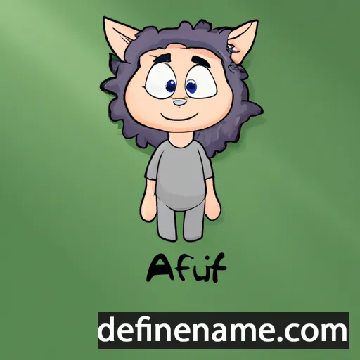 cartoon of the name Áleifur