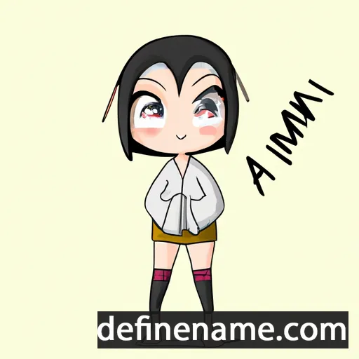 cartoon of the name Akimiu