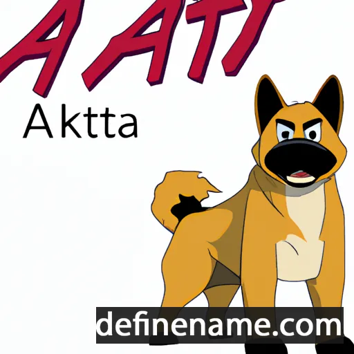 cartoon of the name Akita