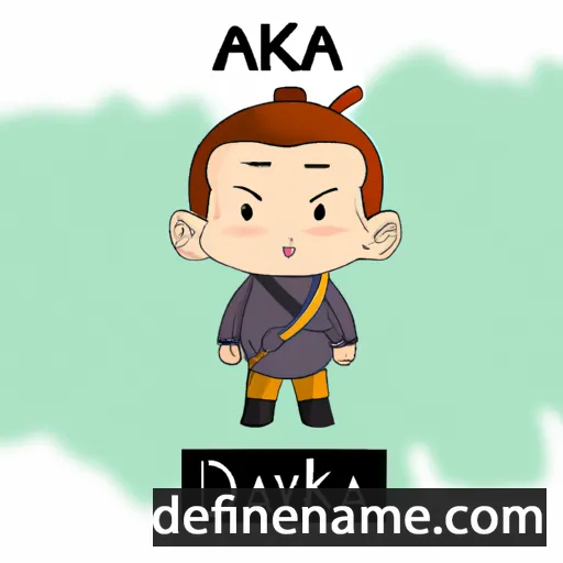 cartoon of the name Akitada