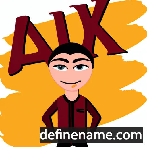 cartoon of the name Akiv