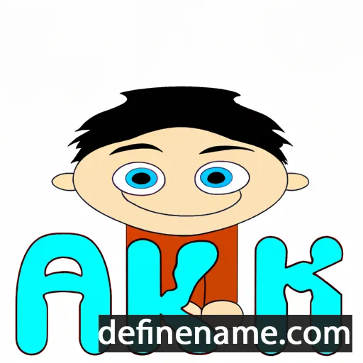 cartoon of the name Akiy