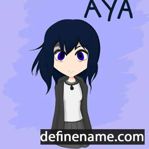 cartoon of the name Akiya