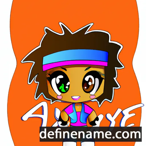 cartoon of the name Akiye