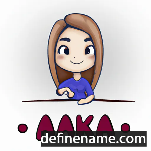 cartoon of the name Akja