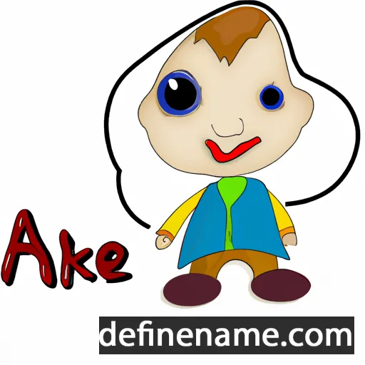 cartoon of the name Akke