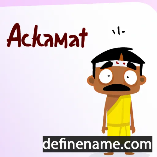 cartoon of the name Akkitham