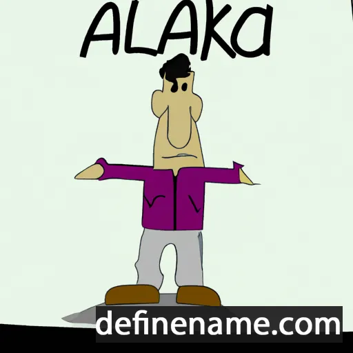 cartoon of the name Aklaq