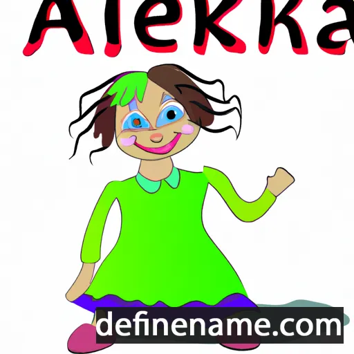 cartoon of the name Akleja