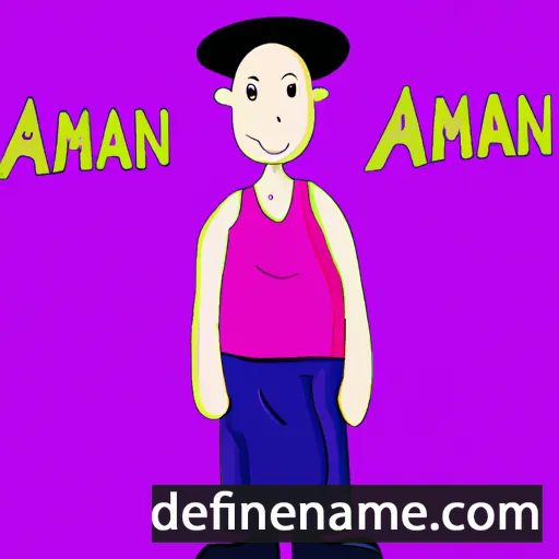 cartoon of the name Akman