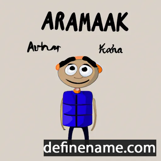 cartoon of the name Akmaral