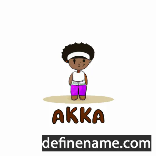 cartoon of the name Akofa