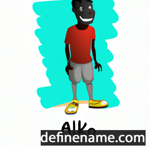 cartoon of the name Akol