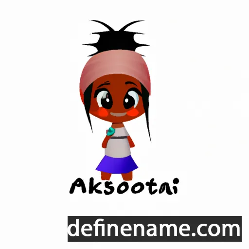 cartoon of the name Akosita