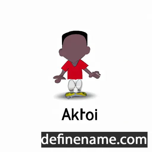 cartoon of the name Akoth