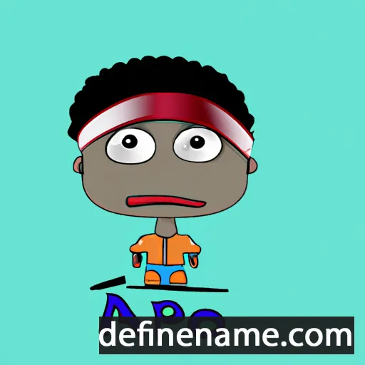 cartoon of the name Akpo