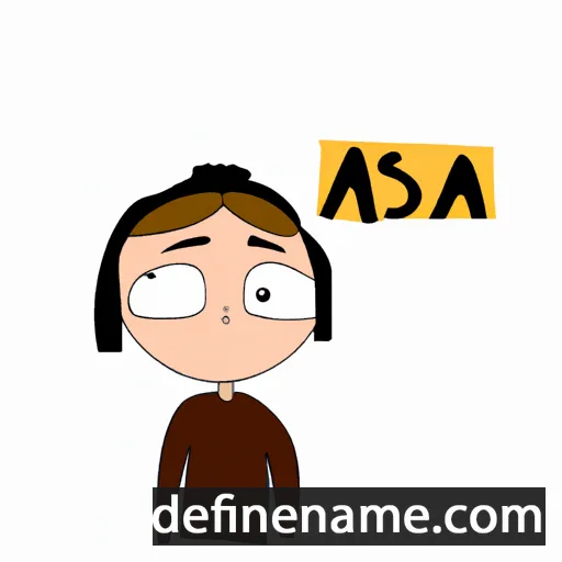 cartoon of the name Aksa