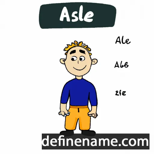 cartoon of the name Aksel