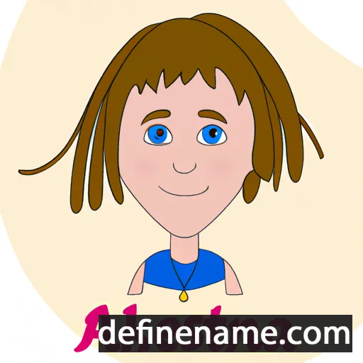 cartoon of the name Aksenia