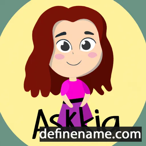 cartoon of the name Aksina