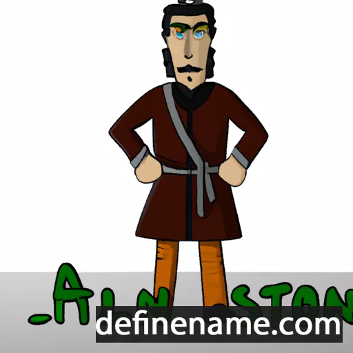 cartoon of the name Aksoltan