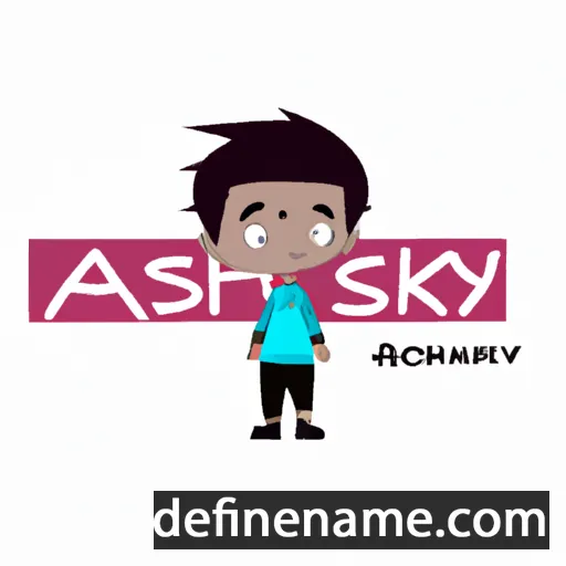 cartoon of the name Aksshay